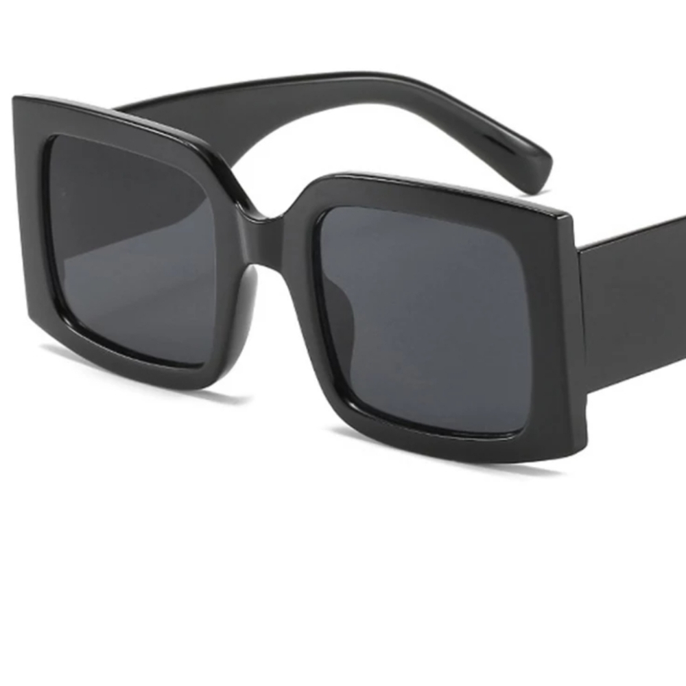 SQUARE BLACK UV 400 SUNGLASSES - Picture 2 of 5